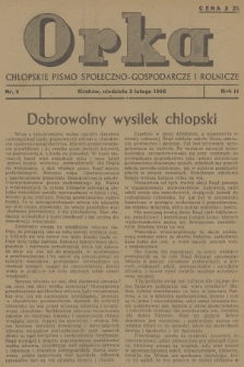 Orka : chłopskie pismo społeczno-gospodarcze i rolnicze. R.2, 1946, nr 5