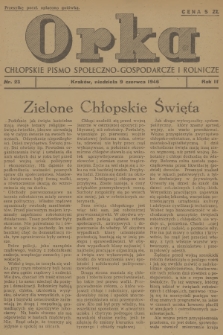Orka : chłopskie pismo społeczno-gospodarcze i rolnicze. R.2, 1946, nr 23