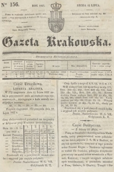 Gazeta Krakowska. 1837, nr 156
