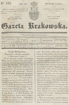 Gazeta Krakowska. 1837, nr 157