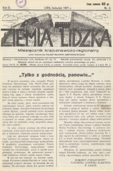 Ziemia Lidzka : miesięcznik krajoznawczo-regionalny. R.2, 1937, nr 4