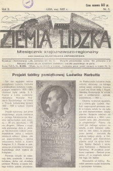 Ziemia Lidzka : miesięcznik krajoznawczo-regionalny. R.2, 1937, nr 5