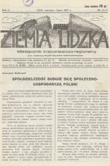 Ziemia Lidzka : miesięcznik krajoznawczo-regionalny. R.2, 1937, nr 6