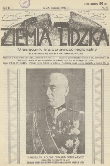 Ziemia Lidzka : miesięcznik krajoznawczo-regionalny. R.2, 1937, nr 8