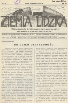 Ziemia Lidzka : miesięcznik krajoznawczo-regionalny. R.2, 1937, nr 10