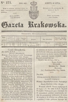 Gazeta Krakowska. 1837, nr 171