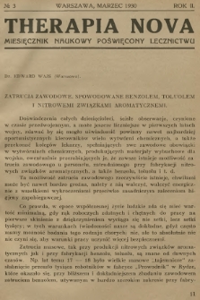 Therapia Nova : miesięcznik naukowy poświęcony lecznictwu. R.2, 1930, № 3