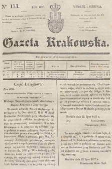 Gazeta Krakowska. 1837, nr 173