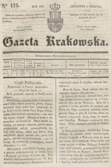 Gazeta Krakowska. 1837, nr 175