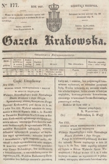 Gazeta Krakowska. 1837, nr 177