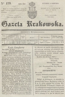 Gazeta Krakowska. 1837, nr 179