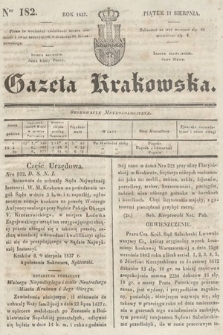 Gazeta Krakowska. 1837, nr 182
