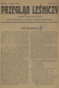 Przegląd Leśniczy : pismo sporadyczne. 1945 (wrzesień)
