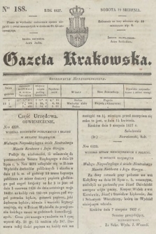 Gazeta Krakowska. 1837, nr 188