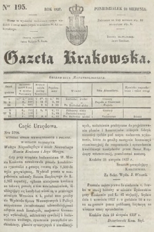 Gazeta Krakowska. 1837, nr 195