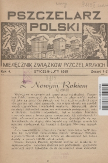 Pszczelarz Polski : miesięcznik Związków Pszczelarskich. R.4, 1948, nr 1-2