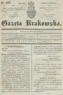 Gazeta Krakowska. 1837, nr 197