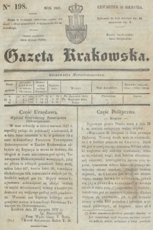 Gazeta Krakowska. 1837, nr 198