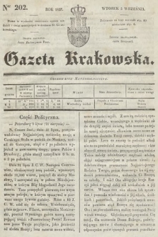 Gazeta Krakowska. 1837, nr 202