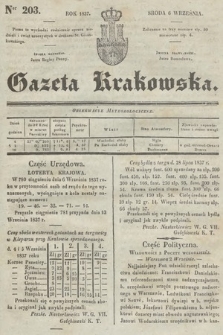 Gazeta Krakowska. 1837, nr 203