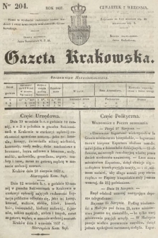 Gazeta Krakowska. 1837, nr 204