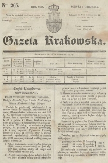 Gazeta Krakowska. 1837, nr 205