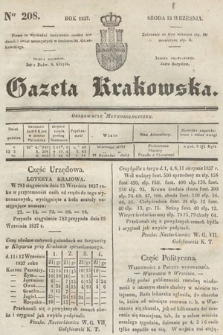 Gazeta Krakowska. 1837, nr 208