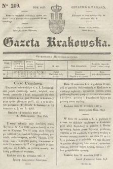 Gazeta Krakowska. 1837, nr 209