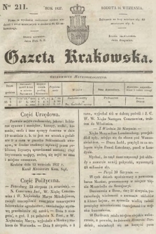 Gazeta Krakowska. 1837, nr 211