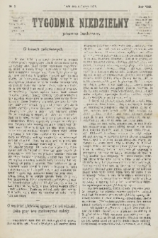 Tygodnik Niedzielny : pismo ludowe : wychodzi jako dodatek do Gazety Narodowej. R.8, 1874, nr 5
