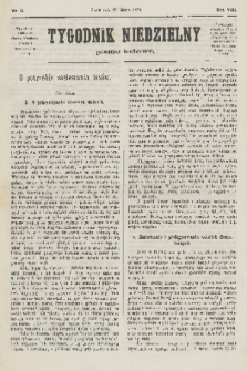 Tygodnik Niedzielny : pismo ludowe : wychodzi jako dodatek do Gazety Narodowej. R.8, 1874, nr 11