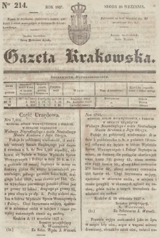 Gazeta Krakowska. 1837, nr 214