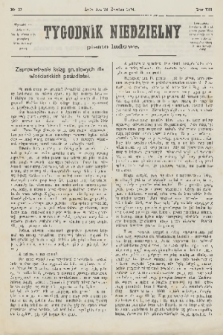 Tygodnik Niedzielny : pismo ludowe : wychodzi jako dodatek do Gazety Narodowej. R.8, 1874, nr 17