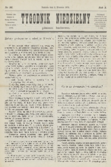Tygodnik Niedzielny : pismo ludowe : wychodzi jako dodatek do Gazety Narodowej. R.10, 1876, nr 36