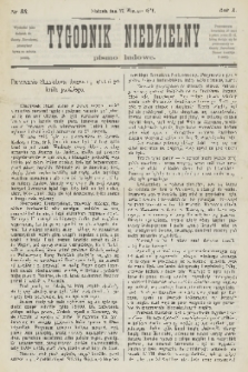 Tygodnik Niedzielny : pismo ludowe : wychodzi jako dodatek do Gazety Narodowej. R.10, 1876, nr 38