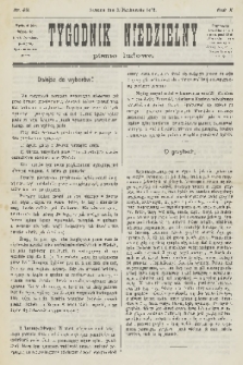 Tygodnik Niedzielny : pismo ludowe : wychodzi jako dodatek do Gazety Narodowej. R.10, 1876, nr 40