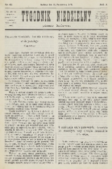 Tygodnik Niedzielny : pismo ludowe : wychodzi jako dodatek do Gazety Narodowej. R.10, 1876, nr 42