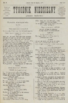 Tygodnik Niedzielny : pismo ludowe : wychodzi jako dodatek do Gazety Narodowej. R.11, 1877, nr 5
