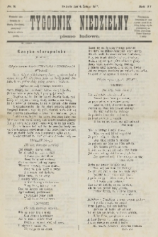 Tygodnik Niedzielny : pismo ludowe : wychodzi jako dodatek do Gazety Narodowej. R.11, 1877, nr 6