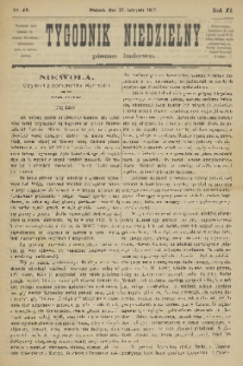 Tygodnik Niedzielny : pismo ludowe : wychodzi jako dodatek do Gazety Narodowej. R.11, 1877, nr 46