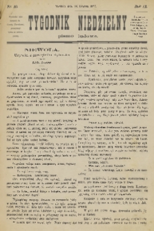 Tygodnik Niedzielny : pismo ludowe : wychodzi jako dodatek do Gazety Narodowej. R.11, 1877, nr 49