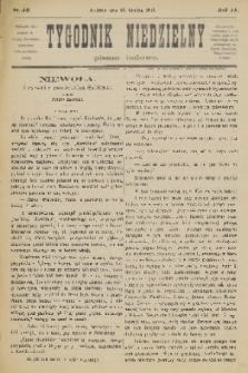 Tygodnik Niedzielny : pismo ludowe : wychodzi jako dodatek do Gazety Narodowej. R.11, 1877, nr 50