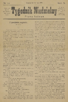 Tygodnik Niedzielny : pismo ludowe : wychodzi jako dodatek do Gazety Narodowej. R.12, 1878, nr 14