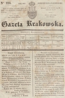 Gazeta Krakowska. 1837, nr 224