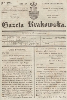 Gazeta Krakowska. 1837, nr 225