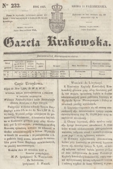 Gazeta Krakowska. 1837, nr 232