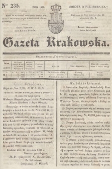 Gazeta Krakowska. 1837, nr 235