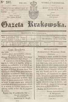 Gazeta Krakowska. 1837, nr 237