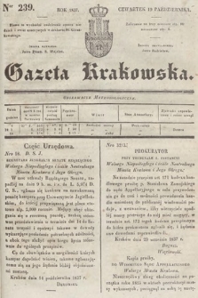 Gazeta Krakowska. 1837, nr 239