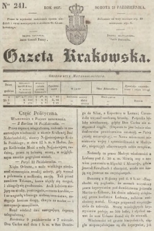Gazeta Krakowska. 1837, nr 241
